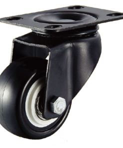 Bánh Xe PVC Đen Trắng D40/50/63/75/100/125 Mặt Bích 10 banh xe pvc