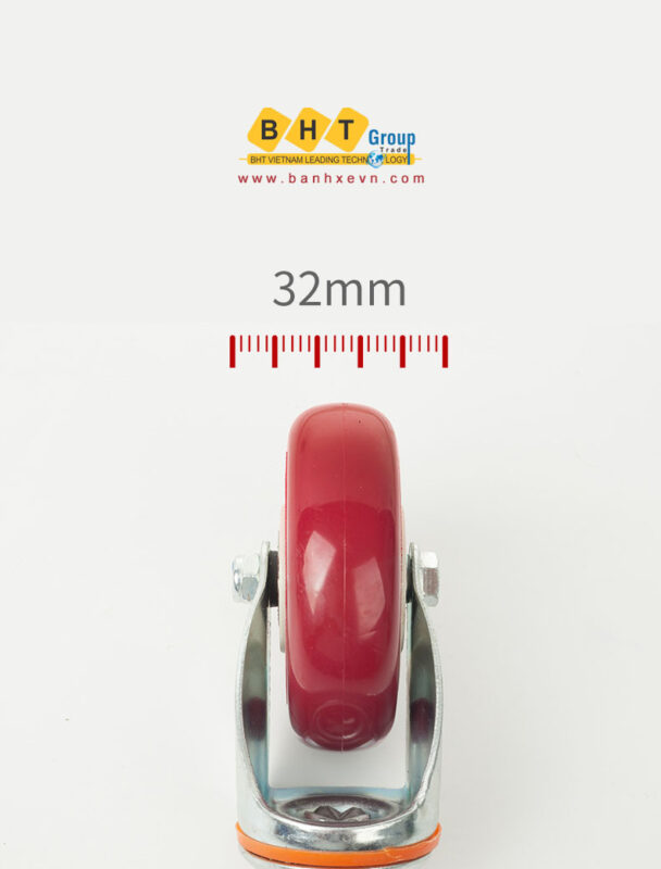 Bánh Xe PU Đỏ D75 Cọc Ren Tải Nhẹ 19 5banh-xe-pu-do-d75-coc-ren-tai-nhe-bhtvn-4