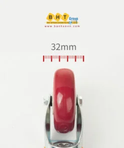 Bánh Xe PU Đỏ D75 Cọc Ren Tải Nhẹ 13 5banh-xe-pu-do-d75-coc-ren-tai-nhe-bhtvn-4