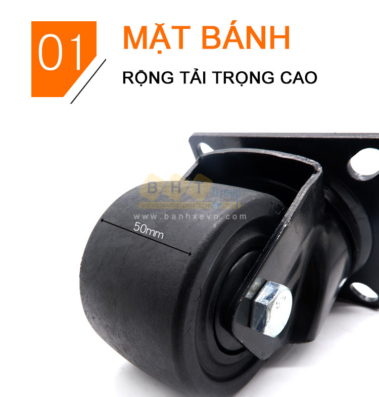 Bánh Xe Nylon Đen D50/63/75 Tải Cao Mặt Bích Giá Rẻ 12 6banh-xe-nylon-den-tai-cao-mat-bich-bhtvn-5