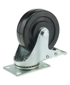 Bánh Xe Cao Su Chống Tĩnh Điện D75/100/125 Mặt Bích 7 Banh-xe-cao-su-chong-tinh-dien-mat-bich-mau-den-tai-nhe-23