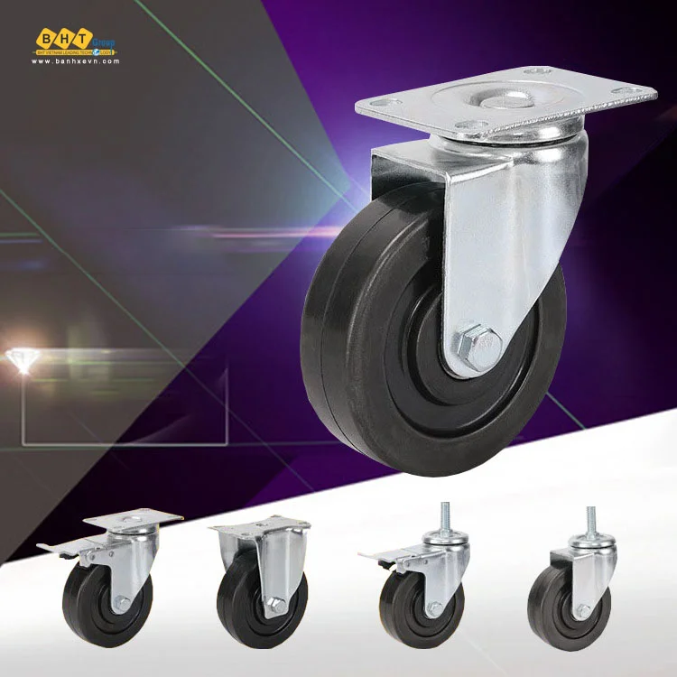 Bánh Xe Chống Tĩnh Điện D75/100/125 Càng Thép Mặt Bích 1 Banh-xe-chong-tinh-dien-cang-thep-mat-bich-d75-100-125mm-bhtvn-7