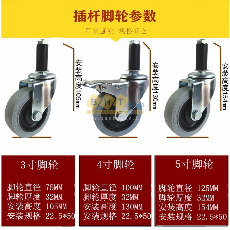 Bánh Xe Chống Tĩnh Điện Cao Su Xám D75/100/125 Cọc Vít 12 Banh-xe-chong-tinh-dien-coc-cao-su-tpr-xam-tai-nhe-bhtvn-4