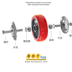 Một số loại bánh xe đẩy hàng thông dụng 2022 30 Banh-xe-giam-chan-lo-xo-pu-do-cang-thep-mat-bich-tai-cao-bhtvn-5