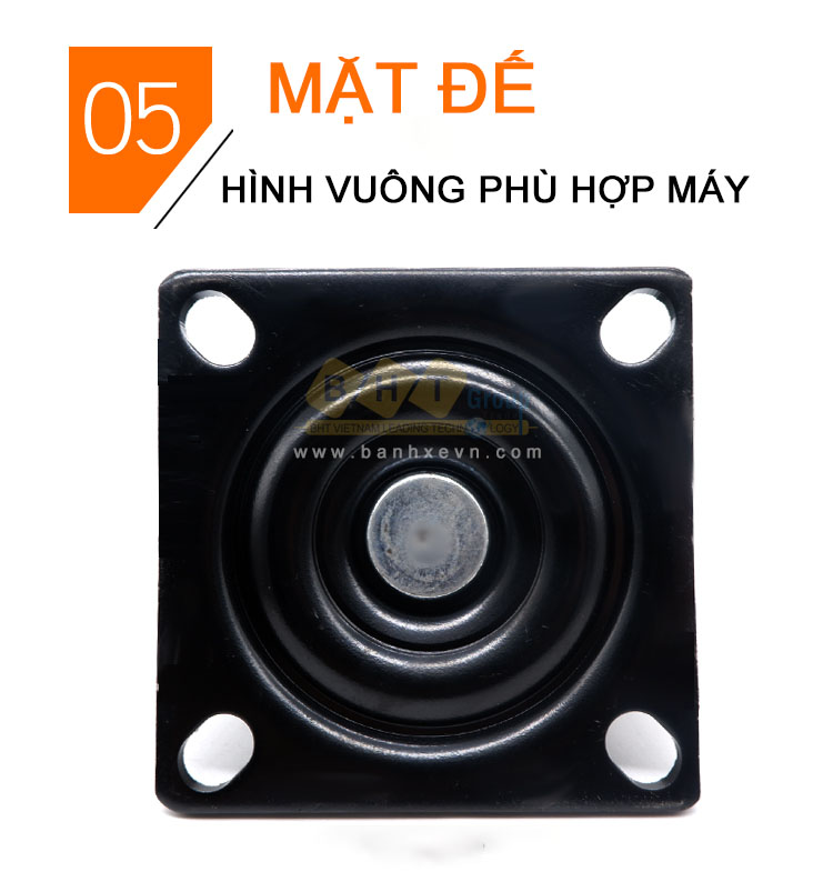 Bánh Xe Nylon Đen D50/63/75 Tải Cao Mặt Bích Giá Rẻ 9 Banh-xe-nylon-den-tai-cao-mat-bich-bhtvn-10