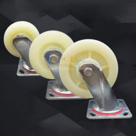 Một số loại bánh xe đẩy hàng thông dụng 2022 3 Banh-xe-nylon-trang-tai-nang-500kg-mat-bich-bhtvn-1