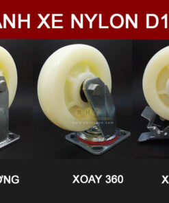 Bánh Xe Nylon Trắng D100/125/150 Tải Nặng 500kg Mặt Bích 9 Banh-xe-nylon-trang-tai-nang-500kg-mat-bich-bhtvn-10