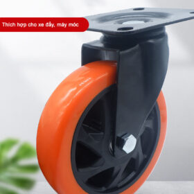 Một số loại bánh xe đẩy hàng thông dụng 2022 11 Banh-xe-pu-cam-cang-thep-mat-bich-d100-d125-tai-nhe-bhtvn