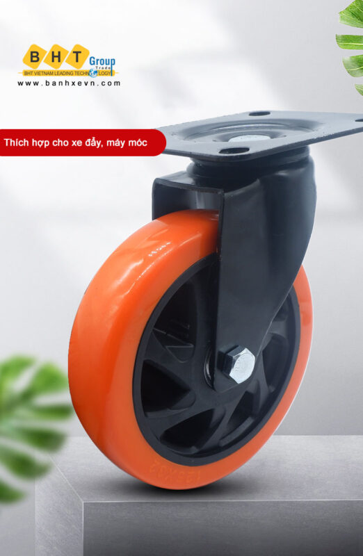 Banh-xe-pu-cam-cang-thep-mat-bich-d100-d125-tai-nhe-bhtvn