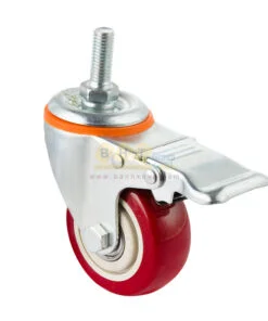 Bánh Xe PU Đỏ D75 Cọc Ren Tải Nhẹ 8 Banh-xe-pu-do-d75-coc-ren-tai-nhe-bhtvn-10