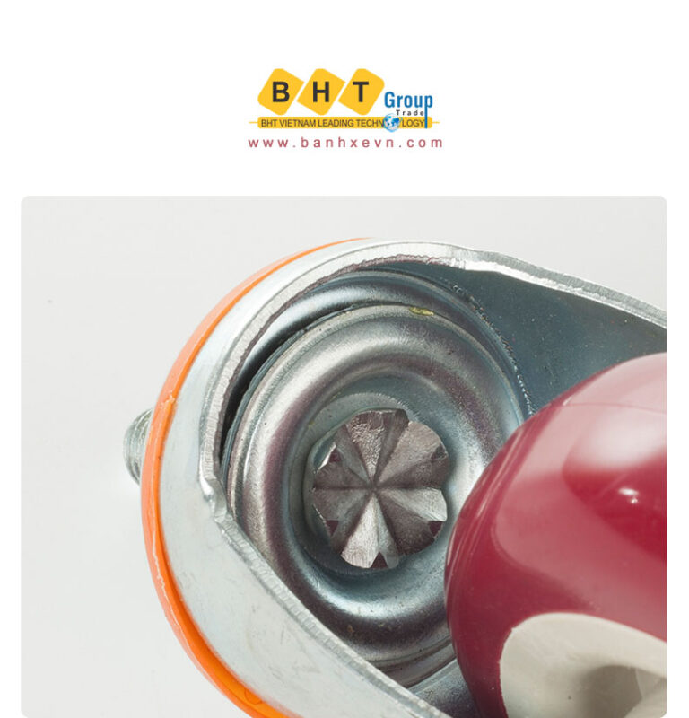 Bánh Xe PU Đỏ D75 Cọc Ren Tải Nhẹ 17 Banh-xe-pu-do-d75-coc-ren-tai-nhe-bhtvn-3
