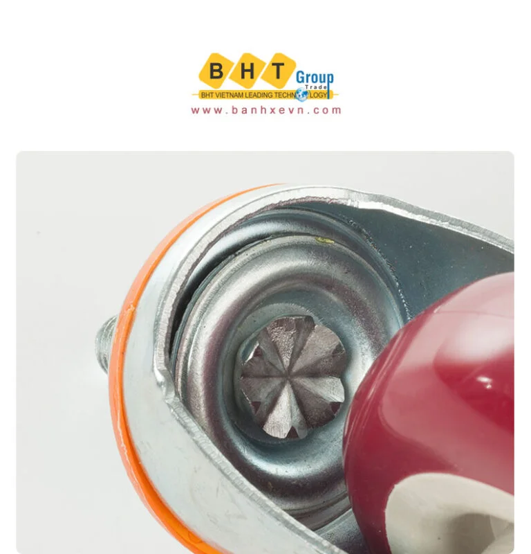 Bánh Xe PU Đỏ D75 Cọc Ren Tải Nhẹ 14 Banh-xe-pu-do-d75-coc-ren-tai-nhe-bhtvn-3