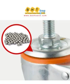 Bánh Xe PU Đỏ D75 Cọc Ren Tải Nhẹ 10 Banh-xe-pu-do-d75-coc-ren-tai-nhe-bhtvn-4