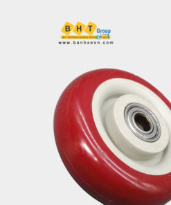 Bánh Xe PU Không Càng Mận Đỏ D63/75/100/125 Giá Rẻ 7 Banh-xe-pu-khong-cang-man-do-d60-75-100-125mm-4