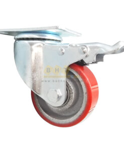 Bánh Xe PU Gang Đỏ D75/100 Mặt Bích Càng Thép Tải Nhẹ 8 Banh-xe-pu-loi-gang-do-mat-bich-tai-nhe-bhtvn-9