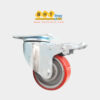Bánh Xe PU Gang Đỏ D75/100 Mặt Bích Càng Thép Tải Nhẹ 24 Banh-xe-pu-loi-gang-do-mat-bich-tai-nhe-bhtvn