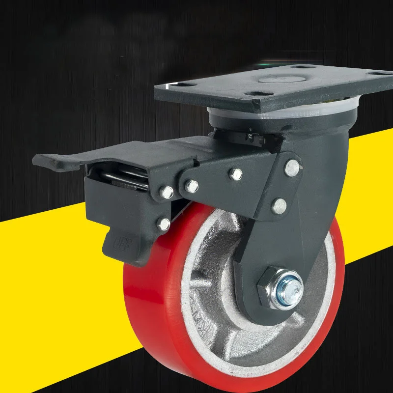 Bánh Xe PU Gang Tải Nặng D100/125/150/200 Càng Thép Chịu Mài Mòn 5 Banh-xe-pu-sieu-tai-loi-gang-cang-thep-chiu-mai-mon-bhtvn-1