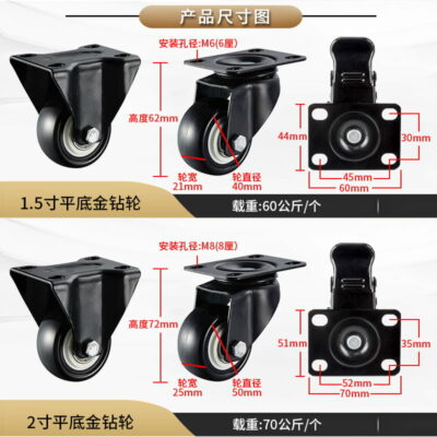 Bánh Xe PVC Đen Trắng D40/50/63/75/100/125 Mặt Bích 12 Banh-xe-pvc-den-trang-gia-re-7