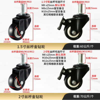 Bánh Xe PVC Đen Trắng D40/50/63/75/100/125 Mặt Bích 17 Banh-xe-pvc-den-trang-gia-re-8