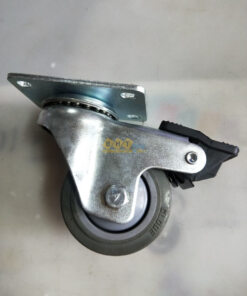 Bánh xe Globe PU xám Mặt Bích D75 Xoay Khóa Kép 9 Banh-xe-globe-pu-xam-d75-bhtvn-4