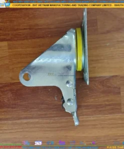 Càng bánh xe thép mạ kẽm mặt bích tải nhẹ ROX-80-STC-GAL-F