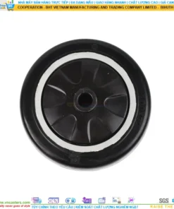Bánh xe PU đen cốt nhựa bi thép đơn tải nhẹ rời ROX-52-PU-BL-10032