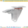 Càng bánh xe thép mạ kẽm mặt bích tải nhẹ ROX-80-STC-GAL-F